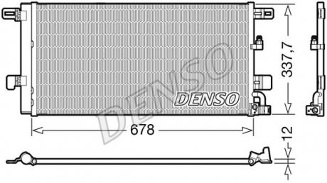 Радіатор кондиціонера DENSO DCN02001