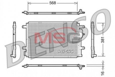 Радиатор кондиционераSEAT EXEO ST (3R5) 09-13,EXEO (3R2) 08-13; AUDI A4 ALLROAD (8KH, B8) 09-16,A6 (4B2, C5) 97-05 DENSO DCN02004