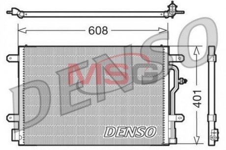 Радиатор кондиционера DENSO DCN02012 (фото 1)