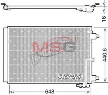 Радиатор кондиционера DENSO DCN02025 (фото 1)