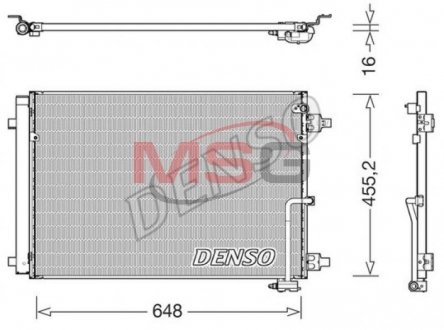 Радіатор кондиціонера DENSO DCN02045