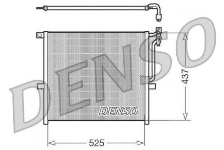 Радиатор кондиционера DENSO DCN05008 (фото 1)