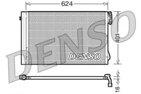 Радиатор кондиционера DENSO DCN05011