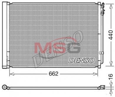 Радіатор кондиціонера DENSO DCN05032