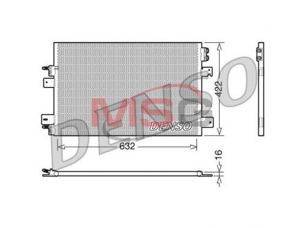 Радіатор кондиціонера DENSO DCN06007