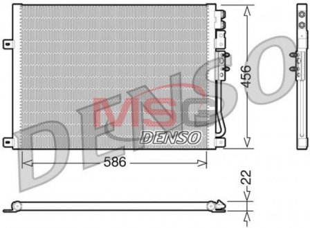 Радіатор кондиціонера DENSO DCN06009