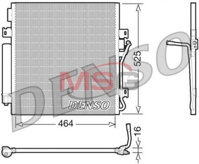 Радиатор кондиционера DENSO DCN06011 (фото 1)