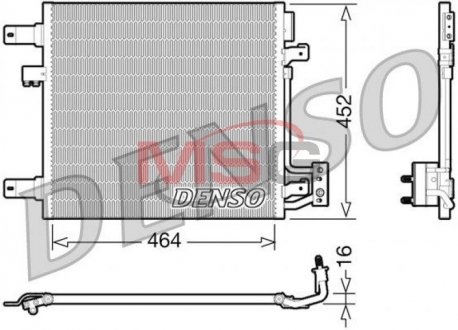 Радиатор кондиционера DENSO DCN06014