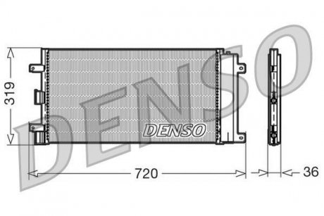 Радіатор кондиціонера DENSO DCN09042 (фото 1)