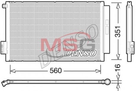 Радіатор кондиціонера DENSO DCN09043 (фото 1)