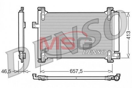 Радиатор кондиционера DENSO DCN09083