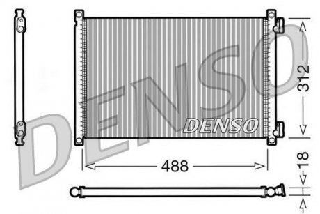 Радиатор кондиционера DENSO DCN09103