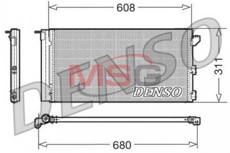 Радиатор кондиционера DENSO DCN09105