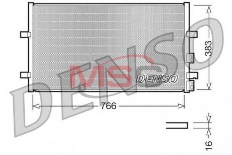 Радиатор кондиционера DENSO DCN10009