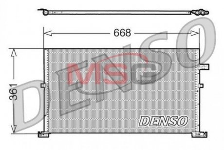 Радиатор кондиционера DENSO DCN10013