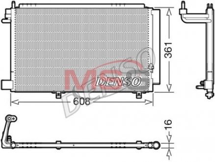 Радіатор кондиціонера DENSO DCN10041 (фото 1)