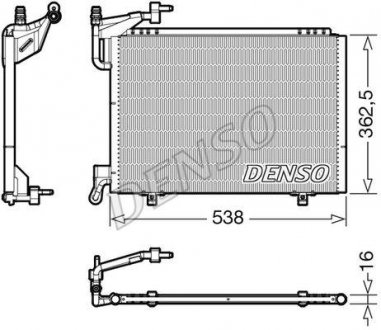 Радіатор кондиціонера DENSO DCN10042