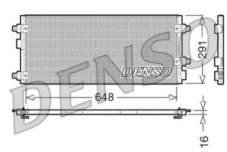 Радиатор кондиционера DENSO DCN13003