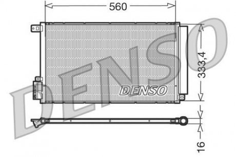 Радиатор кондиционера DENSO DCN13109