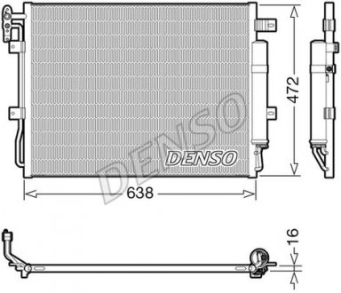 Радіатор кондиціонера DENSO DCN14003