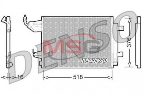 Радіатор кондиціонера DENSO DCN16001 (фото 1)