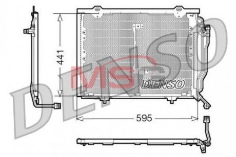 Радіатор кондиціонера DENSO DCN17012