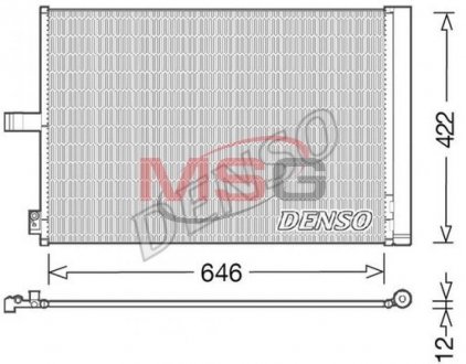 Радіатор кондиціонера DENSO DCN17027