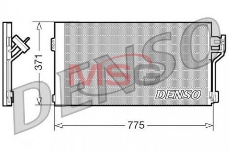 Радиатор кондиционера MERCEDES-BENZ VITO / MIXTO (W639) 03-н.в., VITO (639) 03-н.в., VIANO (W639) 03-н.в.. DENSO DCN17050