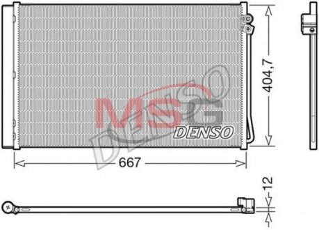 Радіатор кондиціонера DENSO DCN17062