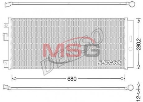 Радиатор кондиционера DENSO DCN20023