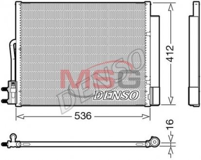 Радіатор кондиціонера DENSO DCN20043