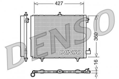 Конденсатор кондиціонера DENSO DCN21009 (фото 1)