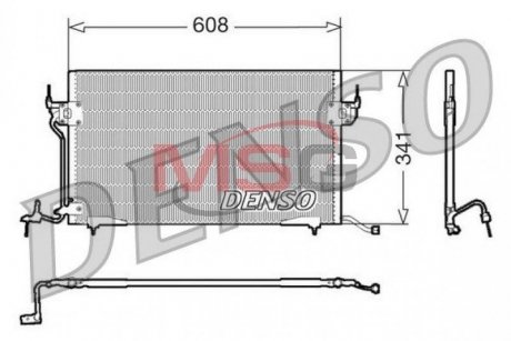 Радіатор кондиціонера DENSO DCN21010 (фото 1)