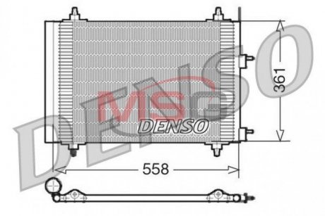 Радіатор кондиціонера DENSO DCN21015 (фото 1)