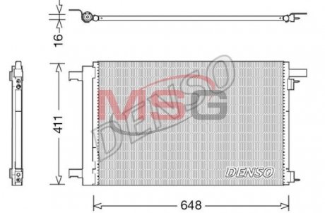 Радиатор кондиционера DENSO DCN21021