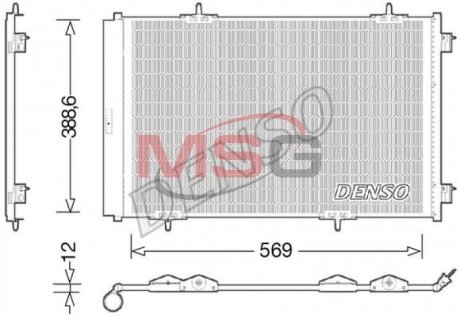 Радіатор кондиціонера DENSO DCN21030