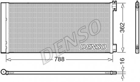 Конденсатор кондиционера DENSO DCN23042