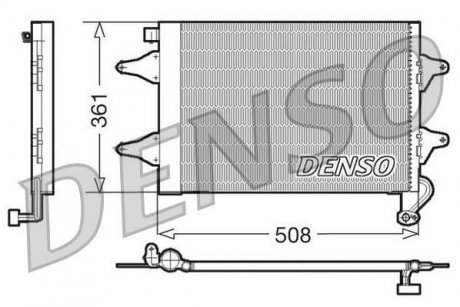 Радіатор кондиціонера DENSO DCN27004