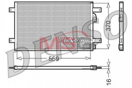 Радіатор кондиціонера DENSO DCN32014 (фото 1)