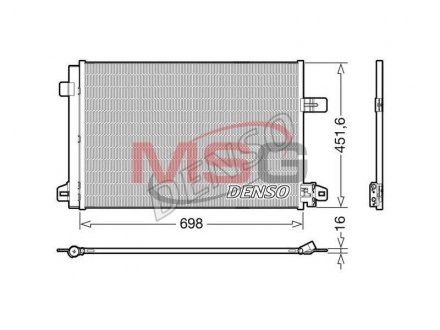 Радіатор кондиціонера DENSO DCN32028