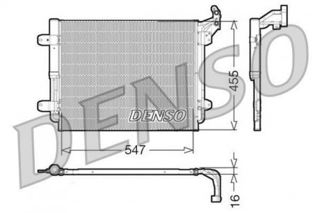 Радіатор кондиціонера DENSO DCN32062