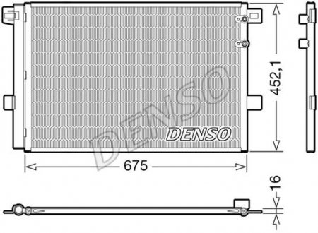 Радіатор кондиціонера (з осушувачем) DENSO DCN32065