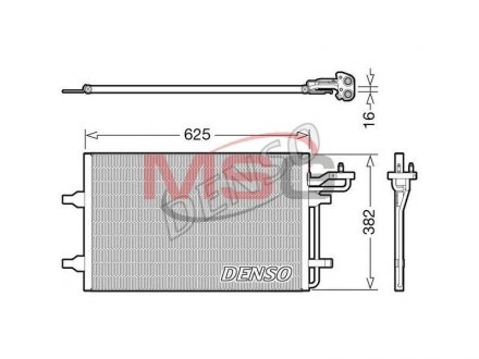 Радіатор кондиціонера DENSO DCN33009