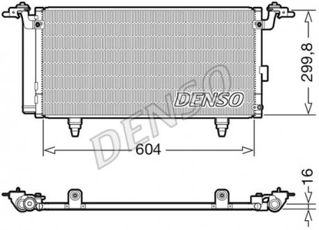 Радіатор кондиціонера (з осушувачем) DENSO DCN36005 (фото 1)