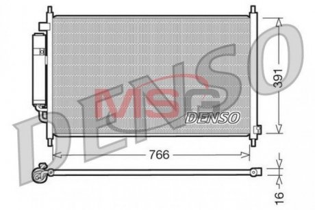 Радиатор кондиционера DENSO DCN40005