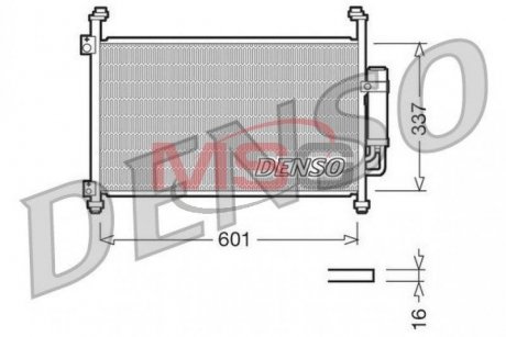 Радиатор кондиционера DENSO DCN40007