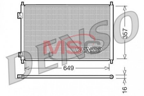 Радіатор кондиціонера DENSO DCN40008 (фото 1)