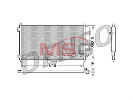 Радиатор кондиционера DENSO DCN40010