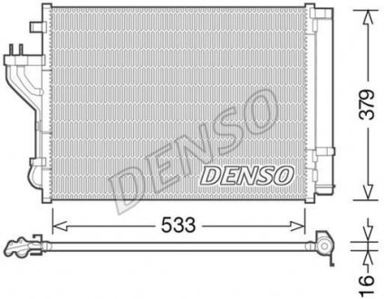 Радiатор кондицiонера DENSO DCN41004