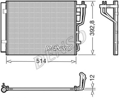 Радіатор кондиціонера DENSO DCN41014 (фото 1)